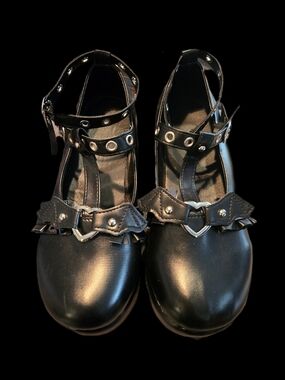 🖤 Ulalaza Gothic Lolita Platform Mary Jane Shoes Size 8